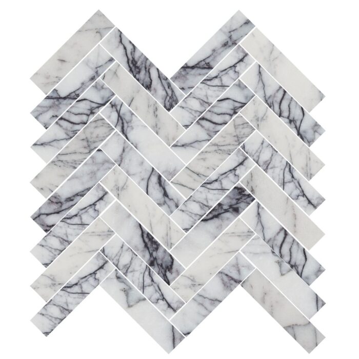 Lilac Herringbone 1,5X7,5 cm – Herringbone 5/8X3″ natural stone mosaic