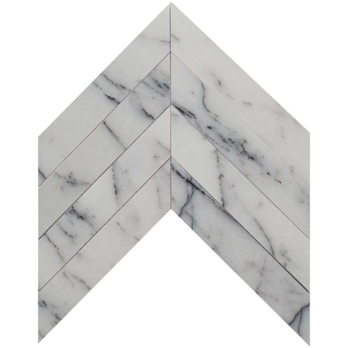 Lilac Chevron 5X20 cm – Chevron 2X8″ natural stone mosaic