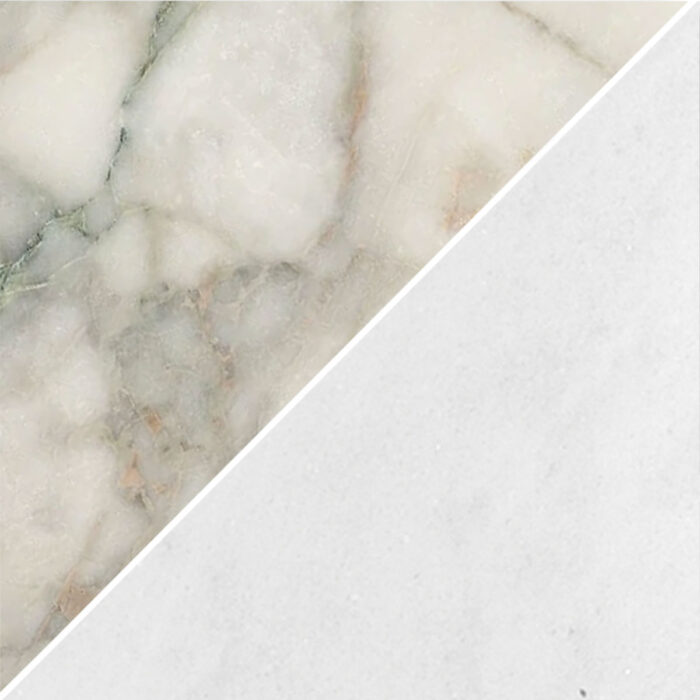 Calacatta Green&White Lux Tria 10 cm – Tria 4″ natural stone mosaic